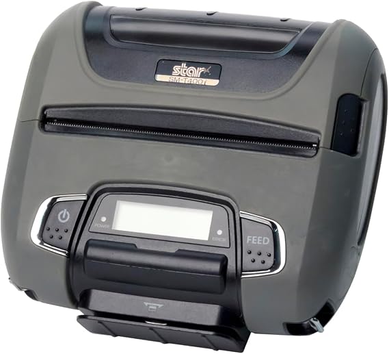 Star Micronics SM-T400i Ultra-Rugged Portable Bluetooth Receipt Printer with Tear Bar - Supports iOS, Android, Windows