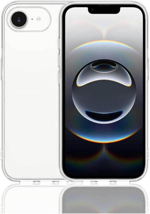 KZY İletişim Apple iPhone 16e ile Uyumlu Kapak Süper Silikon Şeffaf Kılıf