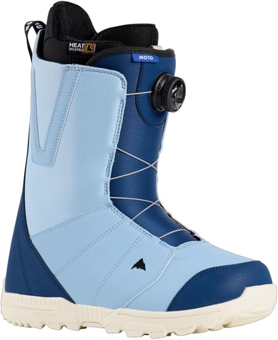 Burton Men's Moto BOA Snowboard Boots, Nightfall/Dusty Blue, 11.5
