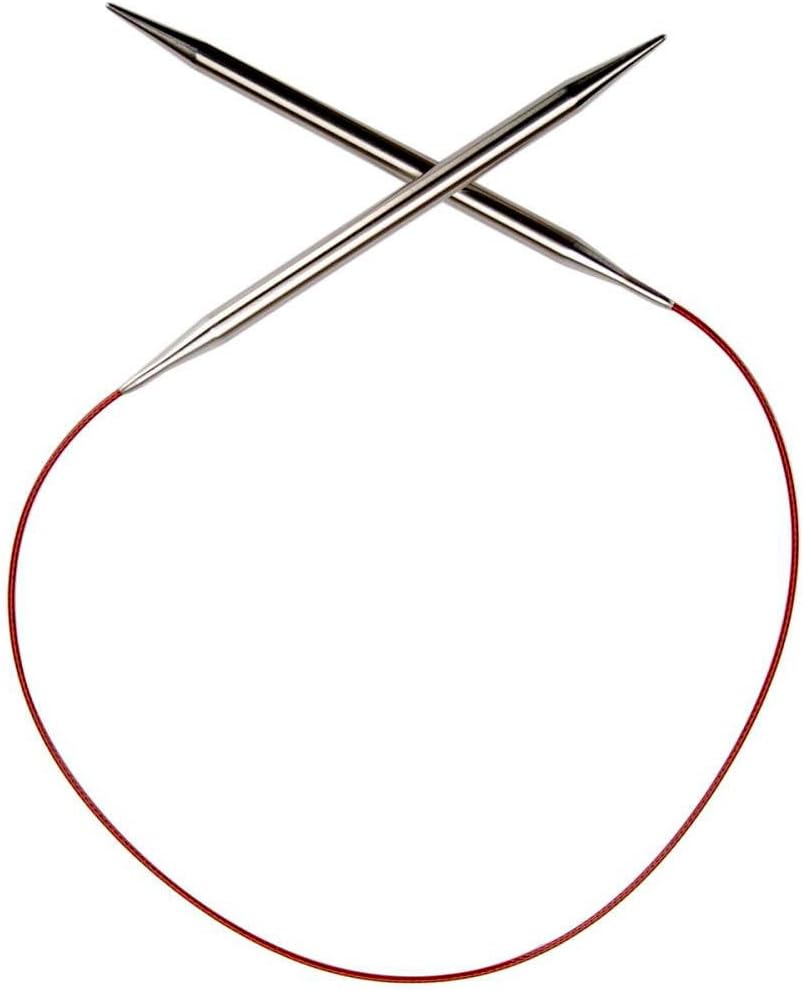 ChiaoGoo Red Lace Circular 24 inch 61cm Stainless Steel Knitting Needle Size US 13 9mm 7024-13