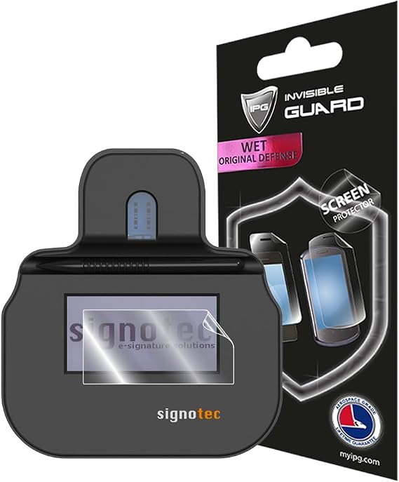 IPG for Signature Pad signotec Delta (10.1 Inch), Kappa (3 Units) (4 Inch), Omega (5 Inch) Display Touchscreen HydroGel Screen Protector Invisible Ultra HD Clear Film Anti Scratch Skin Guard - Smooth/Self-Healing/Bubble -Free (4 Inch (3 Units) - signotec Kappa)