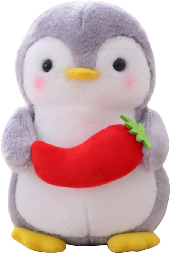 Cuddly Big Soft Toys Penguin Plushie Toys, Plush Penguin Stuffed Animals Toy Cushion Doll Best Birthday Christmas Great Anniversary Fiesta Gift for Party Favors (Red Chili Pepper, 18 " /45cm)