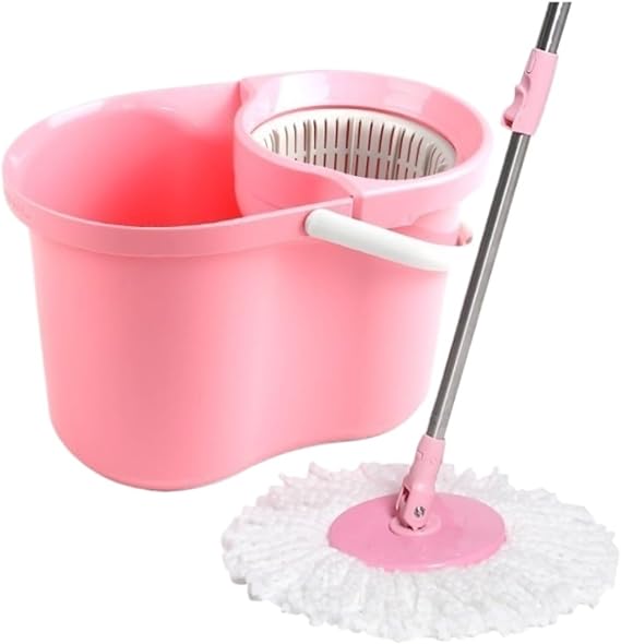 Mop Floor Cleaning Rotary Hand-Pressed Mop Set with Convenient Rinse and Wring Feature for Effortless Floor Cleaning Mop for Kitchen