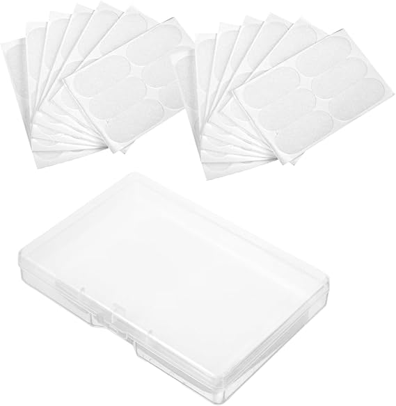 TEHAUX 60pcs Silicone Ear Stickers for Protruding Ears Discreet Corrector for Everyday Use Comfortable Safe and Portable for Social Events and Presentations