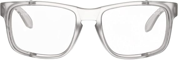 voltX CRYSTAL Full Lens Magnified Reading Safety Glasses +1.0 Dioptre