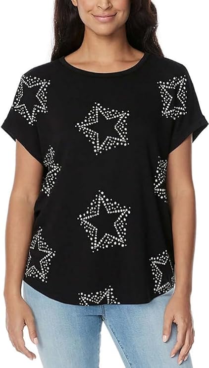 Buffalo David Bitton Ladies' Curved Hem Crewneck Summer Top