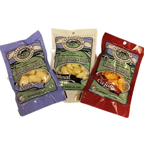 Wisconsins Cheese Curds Trio 35oz Natural, Ranch & Cajun