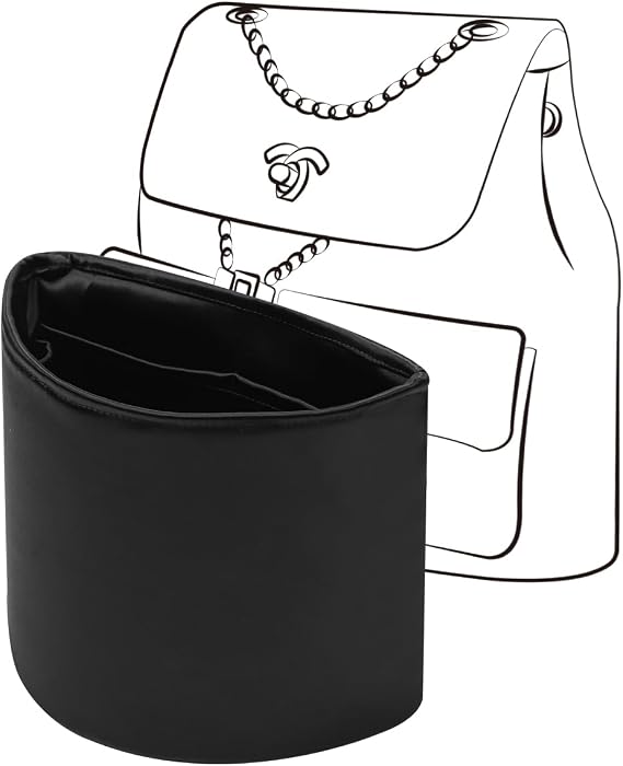 Fits for Duma 23A23P Bag Insert Organizer For Chanel(Large,Black)