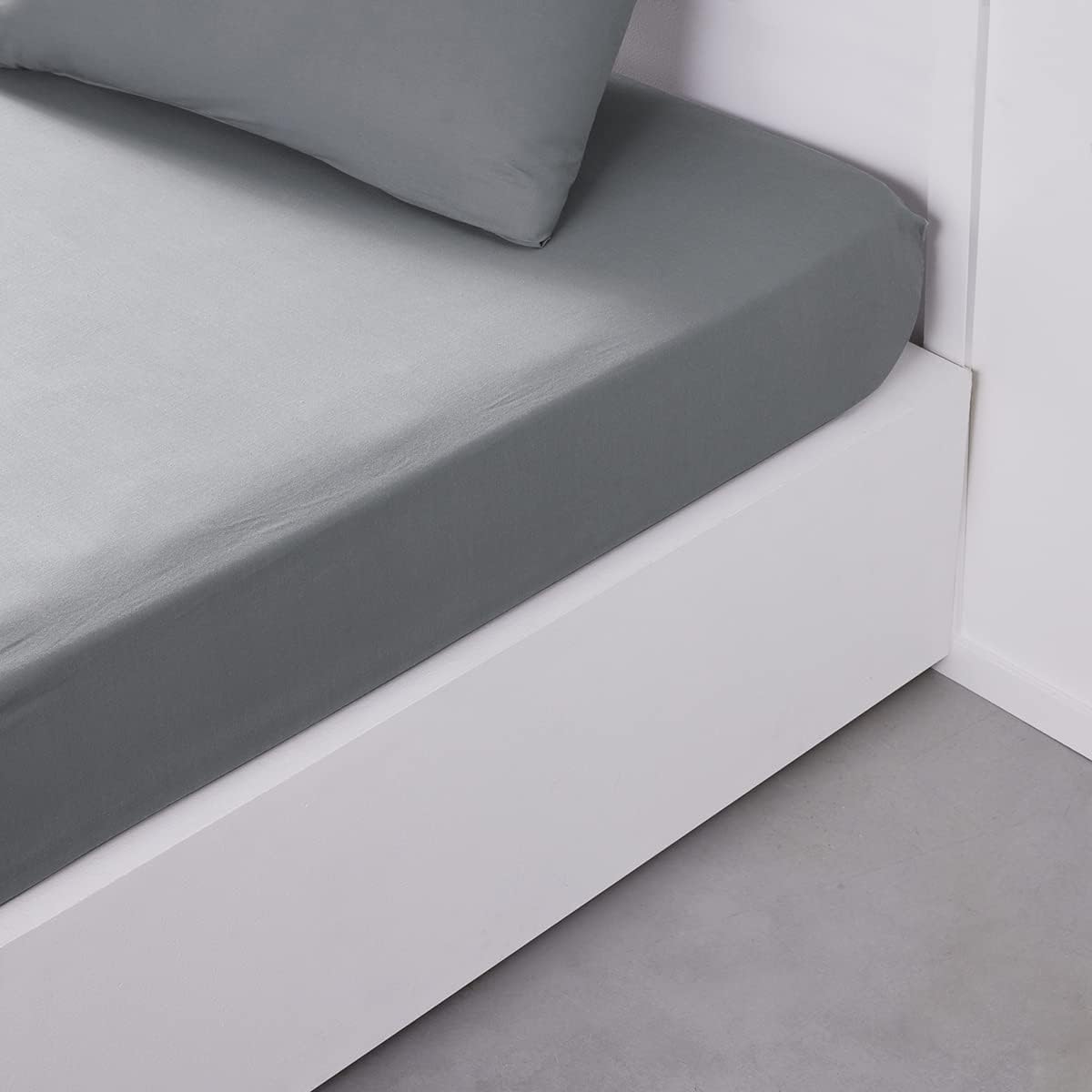 TODAY Essential Single Fitted Sheet 90 x 190 cm 100% Cotton Plain