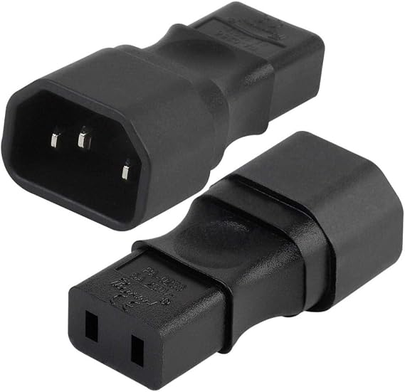 IEC320 C14 to C9 AC Adapter, IEC 320 C14-C9 Power Adapter, C14 Male to C9 Female AC Converter (C14 to C9)