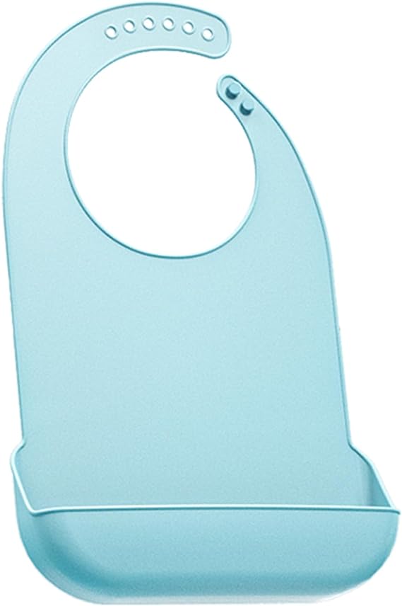 2 Pack Silicone Bibs for Adult Waterproof, Washable Adult Bib with Crumb Catcher, Elderly Eating Feeding Large