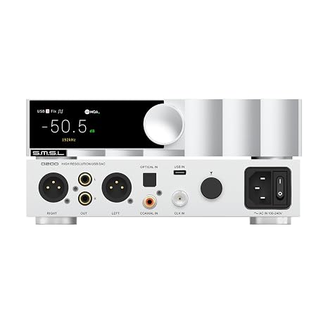 SMSL D200 Hi-Fi Audio Decoder ROHM BD34352EKV Chip XU316 MQA-CD DSD512 USB Coaxial Optical Blutetooth with Remote Control