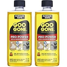 Goo Gone Pro-Power Adhesive Remover - 8 Ounce (2 Pack) - Use on Silicone, Caulk, Contractor's Adhesive, Tar, Adhesive and More