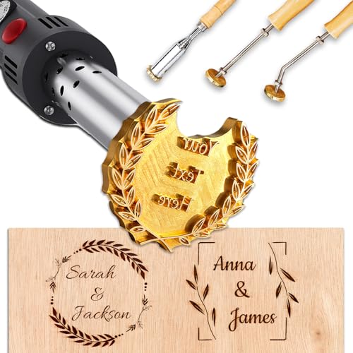 Custom Branding Iron for Wood Personalized Electric Logo Metal Branding Iron Durable Leather Iron Stamp Wedding Gift Handcrafted by Design for Meat Wood Paper Plastic-2.5