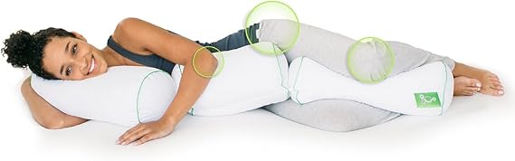 Sleep Yoga Multi-Position Body Pillow - Chiropractor-Designed Pillow to Improve Posture, Flexibility, and Sleep Quality