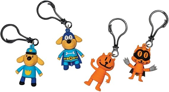 Raymond Geddes Dog Man Backpack Keychain (24 Pack)