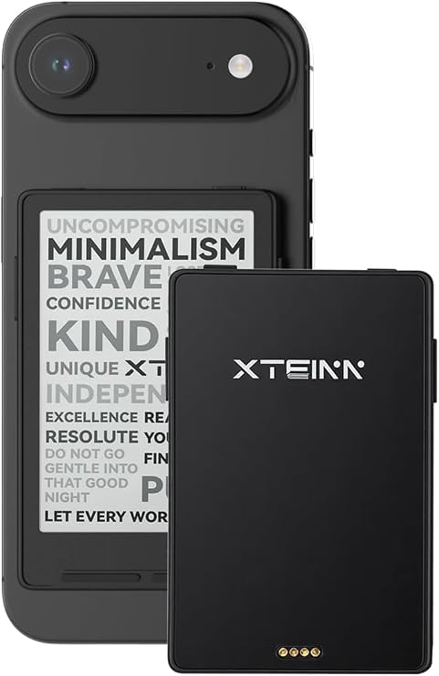 X3 eBook Reader (Developer Edition), 3.7" Pocket E-Ink eReader, Ultra-Thin 0.2", 2 oz, Magnetic-Ready Pogo-Pin Charging, Gyroscope Page-Turn, Distraction-Free Reading, 16GB, Space Black