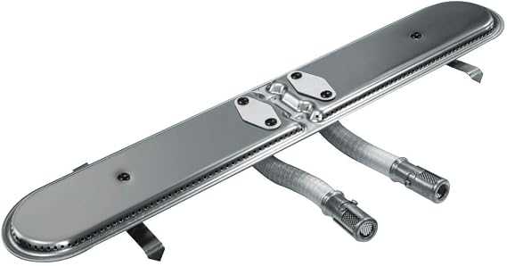 GrillPro 25723 15.5-Inch Fit Universal Bar Burner, Silver