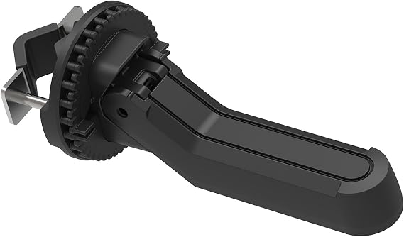BOBIKE 8015300352 - Retractable Footrest Set with clamps included for Rear Bicycle Junior SeatLugagge Carrier One Junior Compatibel with diameters ranging from 14-28 mm, Black