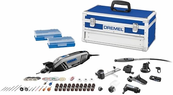 Dremel 4300-9/64 Rotary Tool Kit with Flex Shaft- 9 Attachments & 64 Accessories- Engraver, Router, Sander, and Polisher- Perfect for Grinding, Cutting, Wood Carving, Sanding, Engraving, and Routing