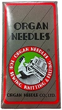 Ball Point Sewing Machine Needles Home-use By Organ Needles (10 Needles/pack), Select Size (Size 90 / 14 Ball Point)