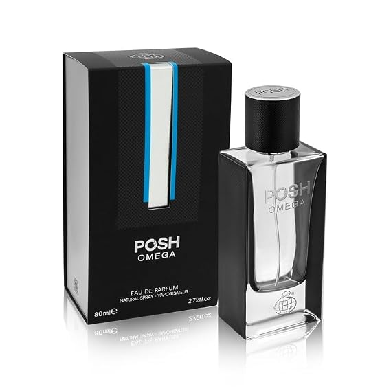 Fragrance World Posh Omega Edp 80ml Unisex perfume | Aromatic Signature Note Perfumes For Men & Women Exclusive I Luxury Niche Perfume Made in UAE