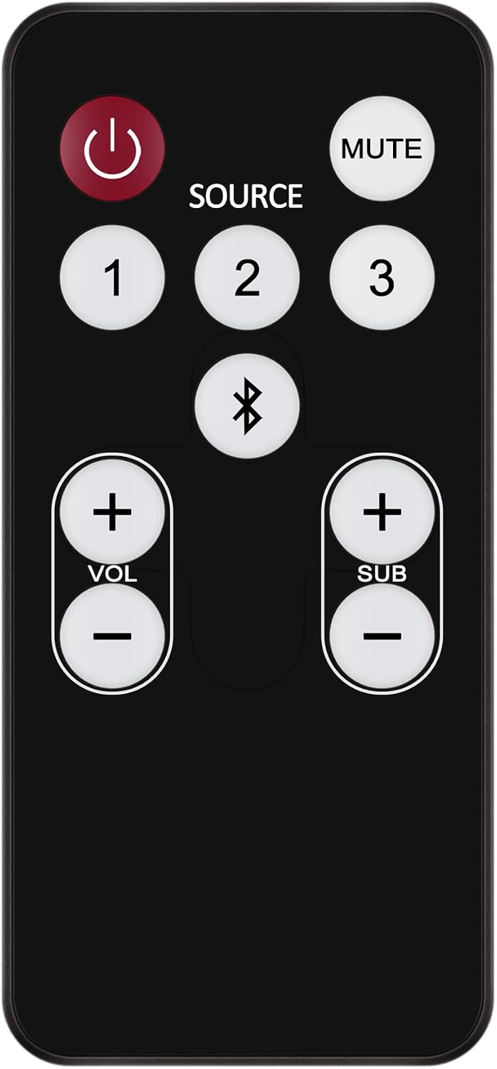 Replaced Remote fit for Polk Audio Soundbar RE15031 5000 3000 6500BT 6500 6000 2000 4000 9000 SB5000IHT IHT3000 Surroundbar ONE Step