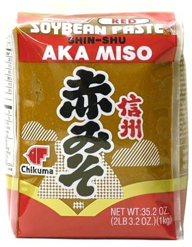 Shirakiku Traditional Red Miso Soybean Paste - 2.2 Lb | Rich Umami Flavor for Authentic Japanese Dishes | Bulk Culinary Essential for Chefs