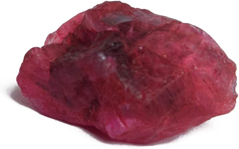 GEMHUB Untreated Raw Rough Ruby 23.00 Ct. Certified Uncut Healing Crystal Natural Red Ruby Gem