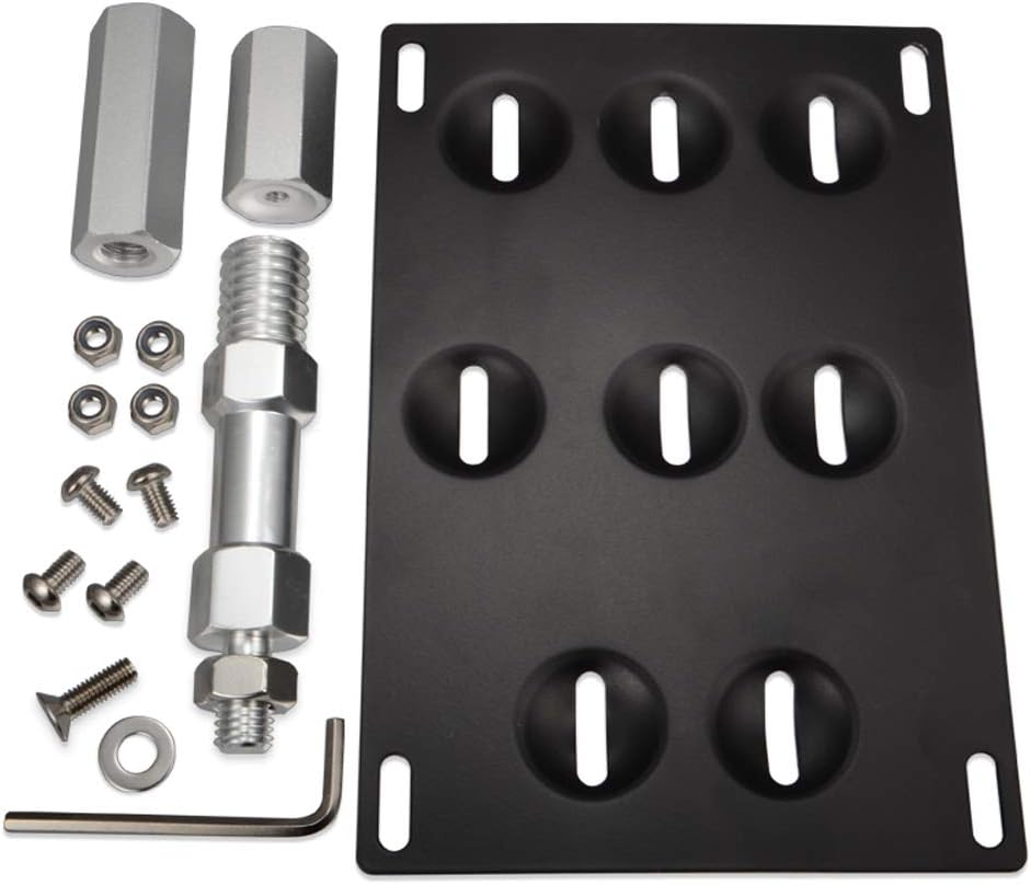 GTP Front Bumper Tow Hook License Plate Mounting Bracket Compatible with Lexus 06-18 IS250 IS350, 08-13 is-F, 15-18 RC200t RC250 RC300 RC350 RC-F, GS350 GS460, CT200h, RX LS
