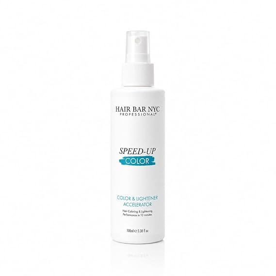 Hair Bar NYC Professional Speed Up Color Accelerator, Hair Coloring and Lightener Treatment, Cream Form, 3.4 Fl Oz