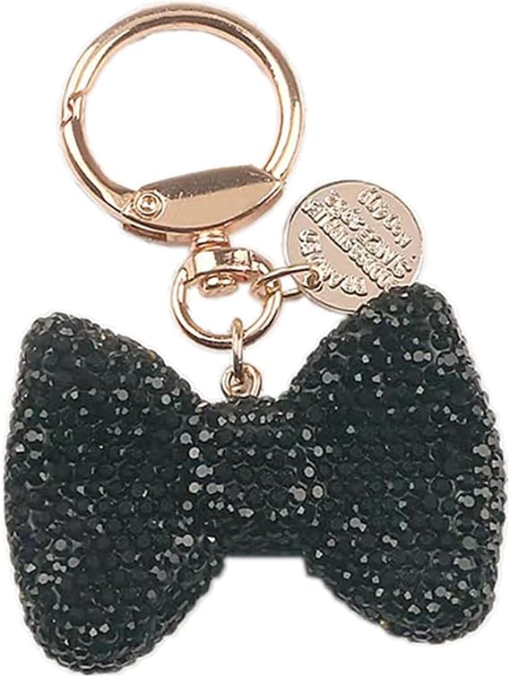 xuzhiyuan Zirconia Bowknot Keychain Colorful Rhinestone Bow Key Ring for Women for Car Keys Holder Bag Purse