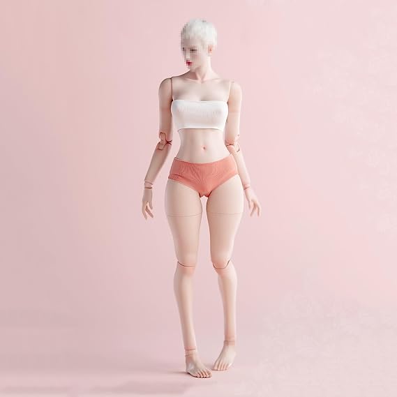1/6 Scale Flexible Female Body Worldbox Fat Legs Upgrade Version 12inch Pale Skin Miniature Action Figure Body Doll Collection Without Head Sculpt