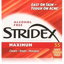 Stri-dex Pads Maximum Strength, 3 Pack of 55 Pads