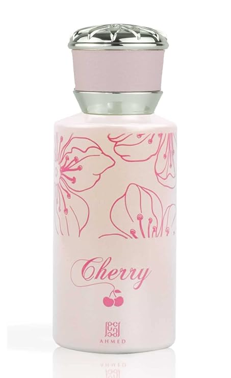AHMED Cherry 50mL Fragrance for Women, Youthful and sensual fragrance with Citrus, Cherry Flower Accords, Jasmine, Vetiver and a Sandalwood/White Musk Base