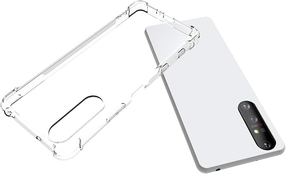 USTIYA Case for Sony Xperia 5 II Clear TPU Four Corners Protective Cover Transparent Soft funda