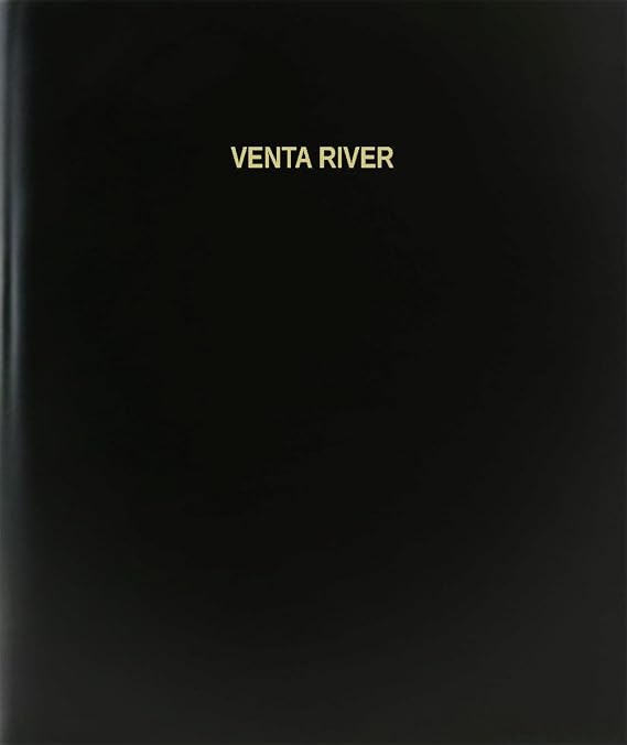 Venta River Log Book/Journal/Logbook - 120 Page, 8.5''x11'', Black Hardbound (XLog-120-7CS-A-L-Black(Venta River Log Book))