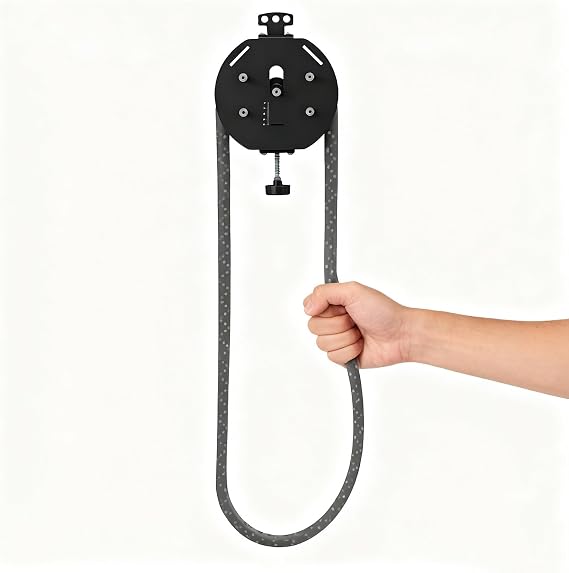 Rope Trainer and Pulley System for Home Gym, Adjustable Cable Machine for Full-Body Strength Training and Muscle Workouts