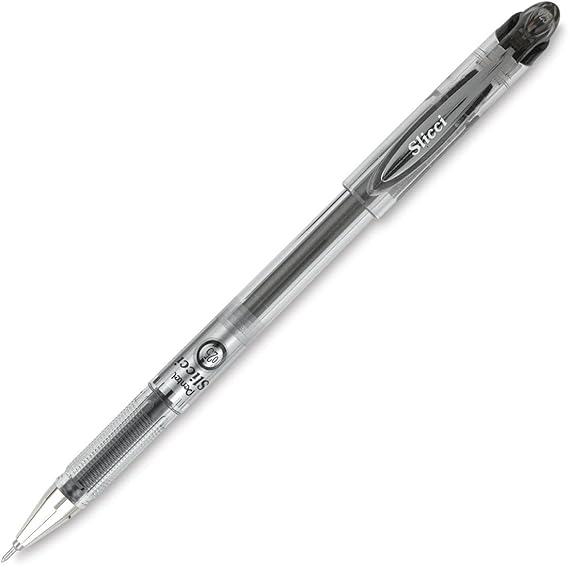 Pentel Arts Slicci 0.25 mm Extra Fine Gel Pen, Black Ink, 1 Pack (BG202BPA)