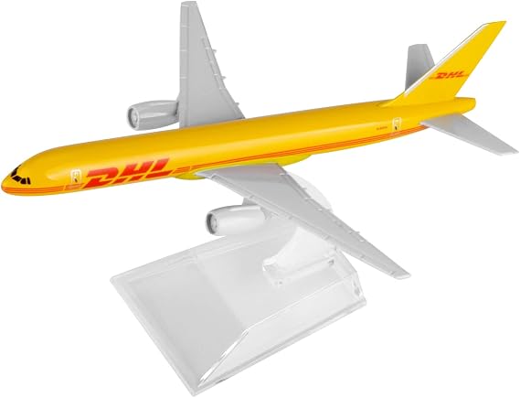 DAGIJIRD 1/400 Scale DHL B757 Cast Planes Airplane Model Alloy Model Diecast Plane Model with Display Stand
