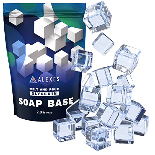 Glycerin Melt and Pour Soap Base - Soap Base for Soap Making Melt and Pour Organic Clear Glycerin Soap Base - Soap Making Supplies - 2 lb Soap Melt and Pour Base