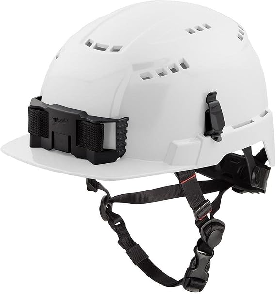 Milwaukee Electric - White Front Brim Vented Safety Helmet - Type 2 CL