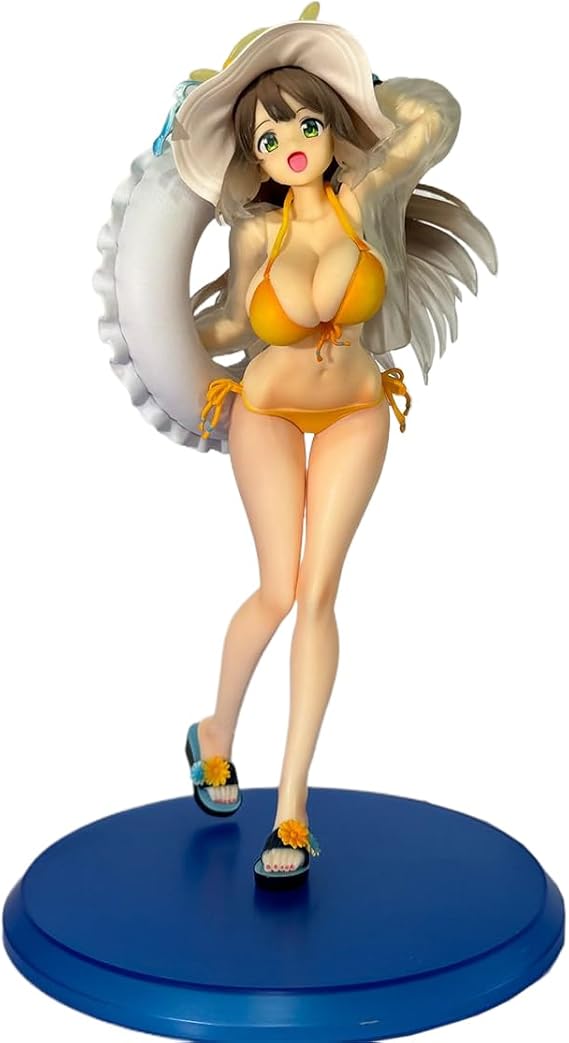 Blue Archive Izayoi Nonomi Figure Swimsuits 1/7 Anime Game Characters PVC Desktop Ornaments Fans Gifts 9.1IN