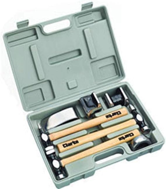 Clarke CPB7CH 7pc Panel Beating Set With Hickory Shafts