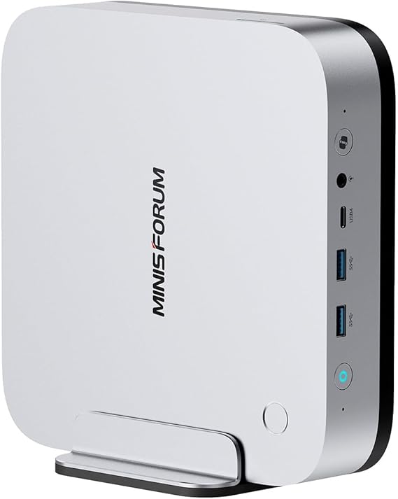 MINISFORUM AI X1 Pro-370 Mini PC AMD Ryzen AI 9 HX 370(12C/24T) 64GB DDR5 1TB SSD Desktop Computer, HDMI|DP|2xUSB4 Output, 2xRJ45 Port, WiFi7, BT5.4, AMD Radeon 890M Graphics, Copilot Support AI PC