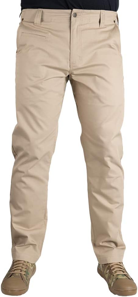 LA Police Gear LAPG Terrain Flex Straight Fit Men's Chino Pants, Stretch Casual Pants for Men, Men's Khaki Pants