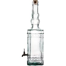 Cornered Oil Bottle with San Miguel Faucet 3.5 Liters