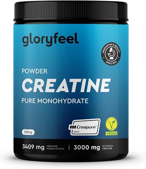 Creatine Monohydrate 500 g (Creapure) - 99.99% Pure Micronised Powder - 146 Servings of Creatine Monohydrate - Premium Raw Material from Germany - Laboratory Tested in Germany