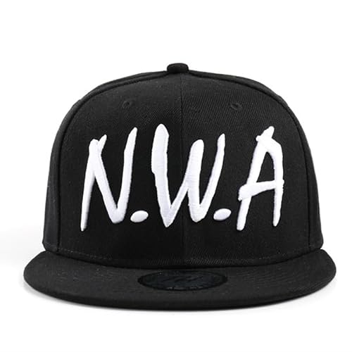Men&Women forSnapback Sport Baseball Cap Vintage Black NWA Letter Hip-hop Hat