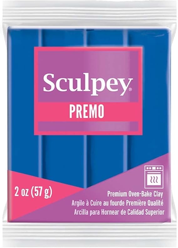 Polyform Premo Sculpey Polymer Clay 2Oz Cobalt Blue Hue, Acrylic, Multicolour